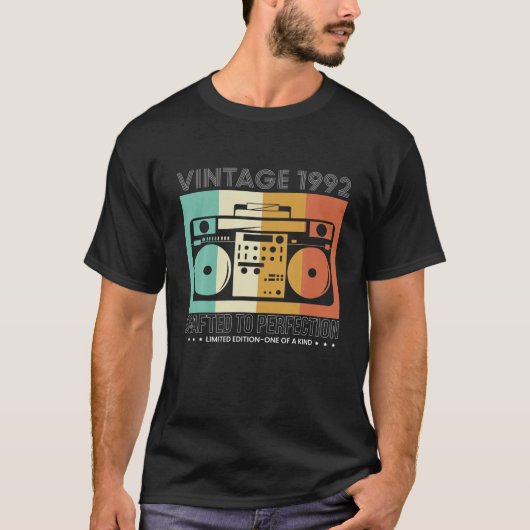  radiozender 1992 30e verjaardag t-shirt (Voorkant)