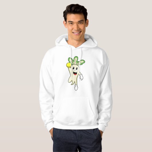 Radish at Handball player with Handball Hoodie (Voorkant volledig)