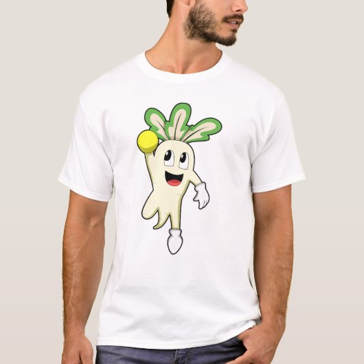 Radish at Handball player with Handball T-shirt (Voorkant)