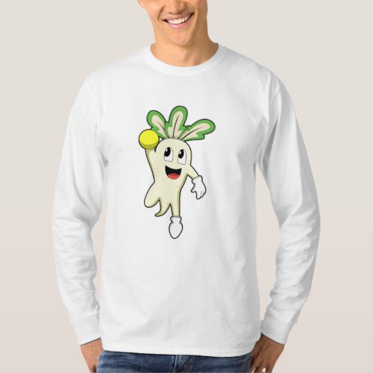 Radish at Handball player with Handball T-shirt (Voorkant)