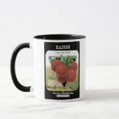 Radish Early Red Turnip Card Seed Co. Mok (Links)