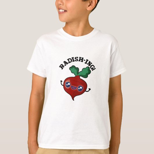 Radish-ing Funny Veggie Radish Pun T-shirt (Voorkant)