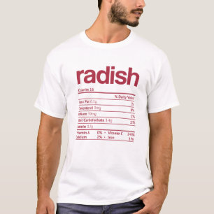 Radish Nutrition Feit Funny Thanksgiving Kerstmis T-shirt