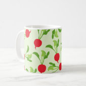 Radish Red Green Pattern Koffiemok (Voorkant links)