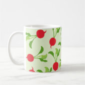 Radish Red Green Pattern Koffiemok (Links)