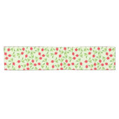 Radish Red Green Pattern Korte Tafelloper (Horizontaal)