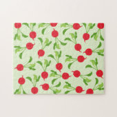 Radish Red Green Pattern Legpuzzel (Horizontaal)