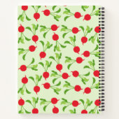 Radish Red Green Pattern Recipe Blank Cookbook Notitieboek (Achterkant)