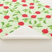 Radish Red Green Pattern Sherpa Deken (3/4)