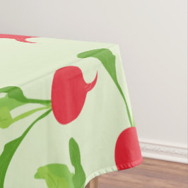 Radish Red Green Pattern Tafelkleed