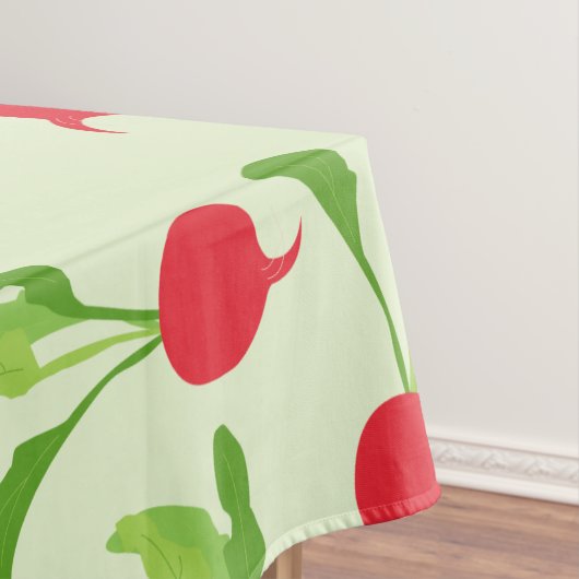 Radish Red Green Pattern Tafelkleed (Voorbeeld)