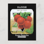 Radish Seed Pack Briefkaart (Voorkant)