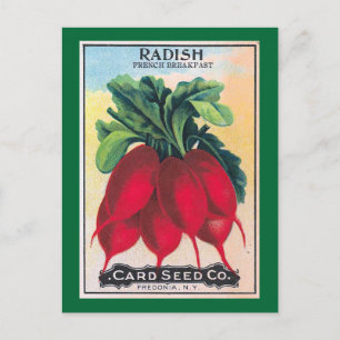 Radish Seed Packet Briefkaart