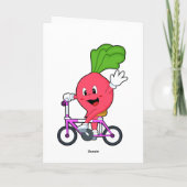 Radish with Bicycle Kaart (Achterkant)