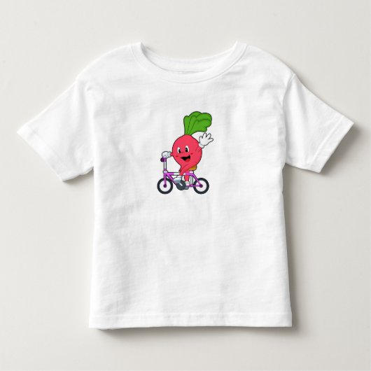 Radish with Bicycle Kinder Shirts (Voorkant)