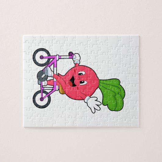 Radish with Bicycle Legpuzzel (Horizontaal)