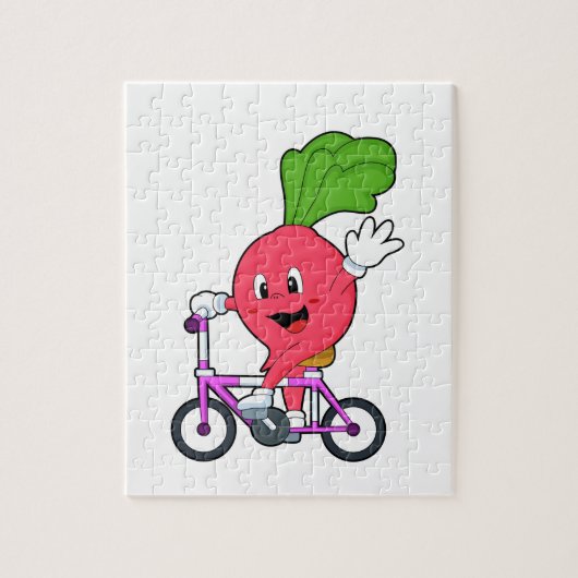Radish with Bicycle Legpuzzel (Verticaal)