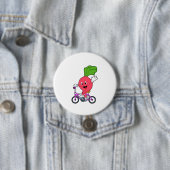 Radish with Bicycle Ronde Button 7,6 Cm (In situ)