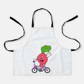 Radish with Bicycle Schort (Voorkant)