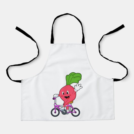 Radish with Bicycle Schort (Voorkant)