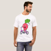 Radish with Bicycle T-shirt (Voorkant volledig)