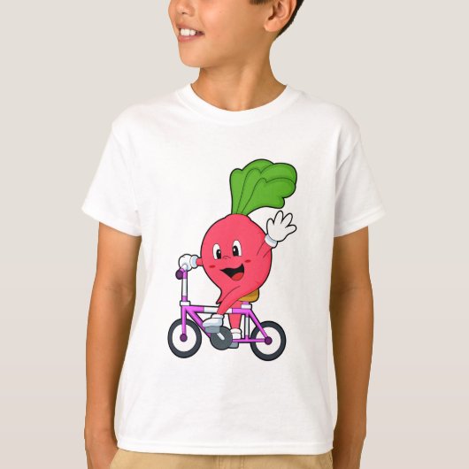 Radish with Bicycle T-shirt (Voorkant)