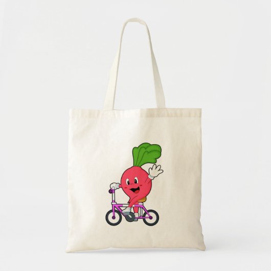Radish with Bicycle Tote Bag (Voorkant)