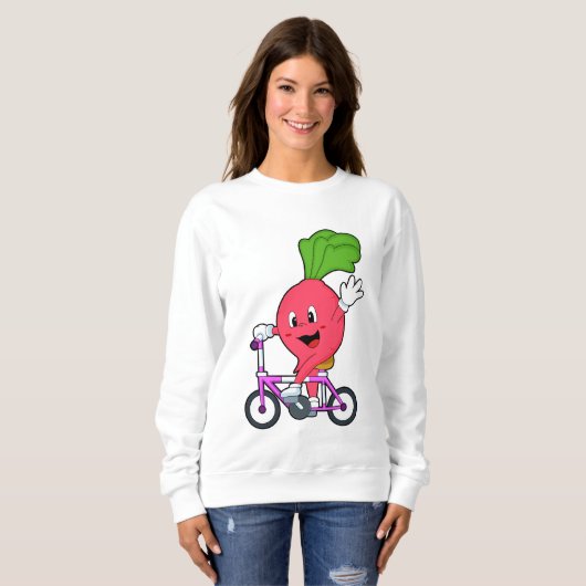 Radish with Bicycle Trui (Voorkant volledig)