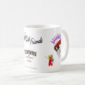 Radiskull & Devil Doll Coffee met Friends mok (Voorkant rechts)