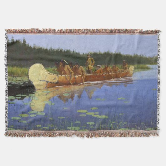 Radisson en Groseilliers Frederic Remington 1905 Deken (Voorkant)