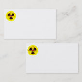 Raditieteken en Atom-Visitekaartjes Visitekaartje (Voorkant / Achterkant)