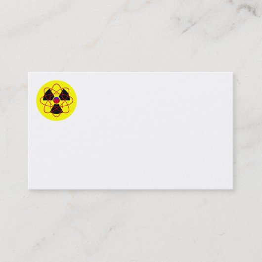 Raditieteken en Atom-Visitekaartjes Visitekaartje (Voorkant)