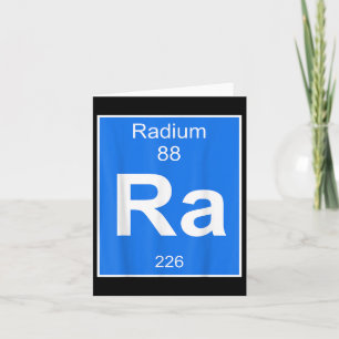 Radium Element Kostuum Periodiek Systeem Scheikund Kaart