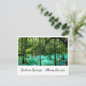 Radium Springs ~ Albany Georgia Briefkaart (Staand voorkant)