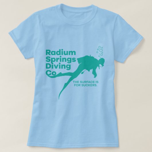 Radium Springs Diving Co T-shirt (Design voorkant)