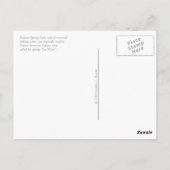 Radium Springs Park, Albany GA Briefkaart (Achterkant)