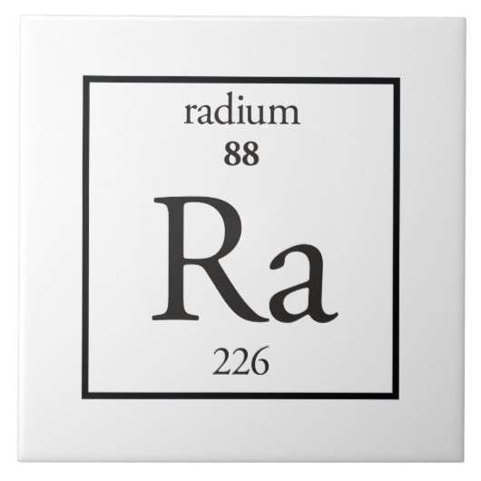 Radium Tegeltje (Voorkant)