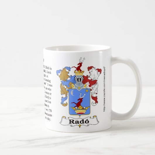 Rado Family Hungarian Coat of Arms mok (Rechts)