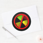 Radoactive Grunge Anti-nucleair Symbool Sticker (Envelop)