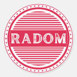 Radom City Pride Embleem – Poolse identiteit Ronde Sticker