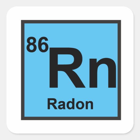 Radon Sticker (Voorkant)