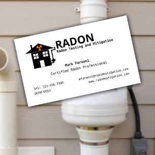 Radon Testen en Mitigatie Bedrijf Visitekaartje