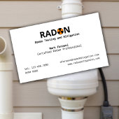 Radon Testen en Mitigatie Bedrijf Visitekaartje