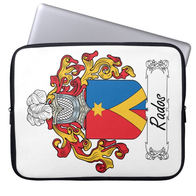 Rados Family Crest Laptop Sleeve (Voorkant)