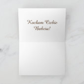 Radosnego Dnia Babci - de Kaart van het Moederdag (Binnen)