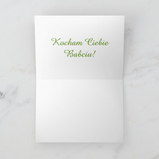 Radosnego Dnia Babci - Moederdag Kaart (Binnen)