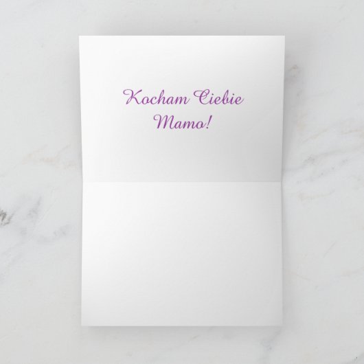 Radosnego Dnia Matki - Moederdag Kaart (Binnen)