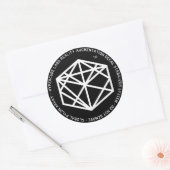 RADS Hypercube Realiteit Augmentatie Decal Systeem Ronde Sticker (Envelop)