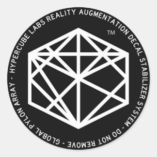 RADS Hypercube Realiteit Augmentatie Decal Systeem Ronde Sticker