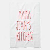 RAE DUNN geïnspireerd aangepaste naam keuken bakke Theedoek (Verticaal)